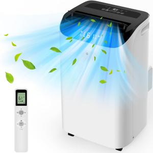 Humhold 14000 BTU Portable Air Conditioners with Remote Control, 3-in-1 Free Standing Cooling AC Unit with Fan & Dehumidifier, Cools Room up to 700 sq.ft, Smart/ Sleep Mode, 3 Speed, Auto Swing, 24H Timer Humhold 14000 BTU Portable Air Conditioners with Remote Control, 3-in-1 Free Standing Cooling AC Unit with Fan & Dehumidifier, Cools Room up to 700 sq.ft, Smart/ Sleep Mode, 3 Speed, Auto Swing, 24H Timer