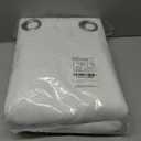 NICETOWN 100% Blackout Window Curtain Panels, Cold and Full Light Blocking Drapes with Black Liner for Nursery, 84 inches Drop Thermal Insulated Draperies (White, 2 Pieces, 52 Wide Each Panel)