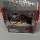 Hungry Dog Piggy Bank, Cute Dogs Steals Coins Like Magic Coin Munching Toy Money Box Birthday Gift for Kids (Brown)