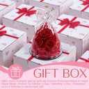 Agrul Mothers Day Flowers Gifts for Mom Women,Forever Real Roses in Angel Figurines,Mothers Day Roses Gifts for Grandma Wife/Red