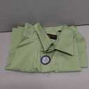 J.VER Men's Short Sleeve Dress Shirts Stretch Stain Shield Casual Button Down Shirts Solid Formal Shirt (Green, XXL)