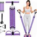 2026 New Pedal Resistance Band with Handles, Adjustable Detachable Multifunction Pedal Resistance Band, Thai Natural Rubber Tension Rope for Abs, Arms, Waist, Legs & Home Fitness