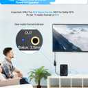 eSynic 7 FT Long eARC/ARC Audio Extractor-Plug & Play-Only Work For HDTV ARC/eARC Interface-192KHZ ARC to RCA&3.5MM Aux Adapter From HDTV to 3.5MM Headphone&L/R Stereo Audio System-No Optical Soundbar