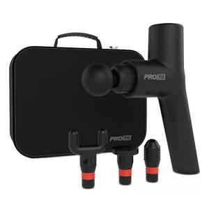 PROfit Percussion Muscle Massage Gun, Rechargeable Deep Tissue Full-Body Massager with Multiple Attachments