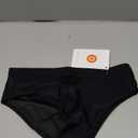 Girls Swim Bikini Bottoms with Fully Lined, UPF 50+ Sun Protection Swimsuit Soft Quick-Dry for Beach Pool, Black, Size 10