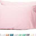 Sunflower King Pillowcases Set of 2, 100% Cotton King Pillow Cases 2, 2040 inches Dark Pink, Soft and Breathable