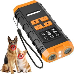 2026 Upgraded Anti Barking Device for Dogs, Ultrasonic Dog Bark Deterrent, Dog Bark Deterrent Devices, Best Anti-Barking Device, 4 Modes & LED Light & LCD Screen Portable Indoor & Outdoor