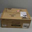 LEDIARY Caged Flush Mount Ceiling Fans with Lights, 23 Inch Farmhouse Low Profile Ceiling Fan with Remote, Small Bladeless Fan Lights Ceiling Fixtures for Bedroom, Kitchen- White and Gold