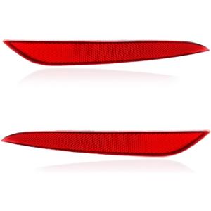 149581800C Tail Rear Bumper Reflector Red Pair LH RH Compatible with Model Y 2023 2022 2021 2020