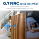 Yuzzy Wood Slat Wall Panel 4 Pack, 48" x 24" Acoustic Wall Panels for Interior Wall Decor and Noise Cancelling, Soundproof Wall Panels for Living Room, Bedroom, Office, Walnut