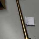 Ivilon Tension Curtain Rod - Spring Tension Rod for Windows or Shower, 24 to 36 Inch. Warm Gold