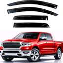KPY Rain Guards Fit for 2019-2026 RAM 1500 Crew Cab (Excludes Classic Model), Out-Channel Window Visors Vent Wind Deflectors 4PC, Truck Accessories for 19-26 RAM 1500 Crew Cab (Full-Size Cabs)