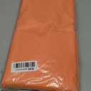 Orange 12 Pack Plastic Tablecloths 84" Disposable Round Table Cloth Plastic Table Cover for Party Disposable Tablecloths