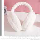 SEWACC 2pcs Fuzzy Winter Ear Muffs, Warm Keeping Ear Muffs for Men Women, Stylish And Foldable, Perfect for Outdoor Activities
