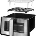 Gourmia GOURMIA Digital Air Fryer, 7.5 Liter with Window and Light, Mod. GAF858,  Black