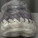 Handwoven Soft Cat Cave Bed, Indoor Cat Beds with Washable Round Nest, Kitten House & Cat Furniture, White & Gray