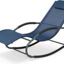 Outdoor Lounge Chair with Pillow, Patio Lounge Chair Navy Blue
Heavy Duty Chaise Lounge Chair with Armrest, Quick Dry Fabric, Supports 265 Lbs, for Indoors, Lawn, Poolside, Porch, Backyard