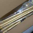 H.VERSAILTEX Curtain Rods for Windows 16-106 Inch, 1" Adjustable, Gold