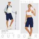 MoFiz Women's 10" Hiking Cargo Shorts 6 Pockets Lightweight Quick Dry Outdoor Running Athletic Short Summer Travel Loose (XXL)