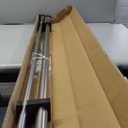 Brushed Nickel Double Curtain Rods 36 to 72 Inches (3-6 Feet),1-Inches Front and 5/8 Inches Back Adjustable End Cap Double Window Drapery Rod for Drapes and Curtains