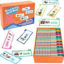 Dolanus 30 Read and Rhyme Flip Books, Word Family ABC Vocabulary Flashcards, Kindergarten Sight Word - Learn to Read Phonics Flash Cards Activity Games, Toys for Kids Toddlers Ages 3-8 Years Old