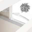 Coolrunner Upgraded Child Safety Drawer Locks, 8 Pack Safety Invisible Drawer Latches with Strong Adhesive and Screw for Baby Care, Only fit for Some Drawers, Please See Below Before Buying