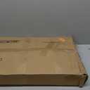 Portable Rolling Desk on Wheels Adjustable Height Desks for Small Spaces, 32" Computer Desk with Storage Shelves for Home Office Rustic