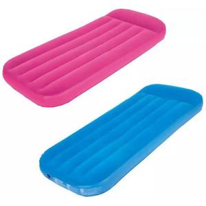 Inflatable Round Mattress Pink And Blue