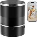 Security Camera with Bluetooth Speaker, 1080P Wireless WiFi Camera for Home/Office/Baby/Pet, Indoor Camera with Rotating Lens, 240 Viewing Angle, Motion Detection (2.4G/5G)