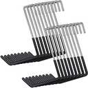 18 Pack Heavy Duty Rafter Hooks for Hanging Vinyl Coated Large S Hooks for Hanging Ladder Bike Hangers Garage Storage Organizer Black