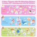 Fantasy Storybook Art Starter Kit, Creative Writing for Kids, Write Your Own Book, Art Kit for Kid 6-9, DIY Craft, Scrapbooking & Journal Supplies, Hardcover Comic Book Making Kit, Christmas Gift