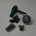 2000 Watt Negative Ionic Hair Dryer, Professional Salon Blow Dryer, Low Noise Fast Drying & Powerful AC Motor and Diffuser Comb for Men Women,3 Heat & 2 Speed Settings, Easy to Use- Green