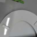 HIGHCRAFT Premium Elongated Toilet Seat with Slow-Close Design & Adjustable Hinges - Molded Wood Toilet Seat - Fits Standard Elongated Toilets - Oval Seat in White