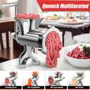 3 In1 Meat Grinder Manual Mincer - Manual Meat Grinder Sausage Maker Meat Grinders For Home Use Fast And Effortless For All Meats (Silver) (#10)
