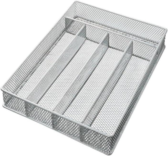 Mesh 5-part In-drawer Cutlery Organizer Kitchen Utensil Flatware Tray Model #196