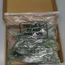 40 Pcs Artificial Pine Branches Assorted Faux Pine Stems Cedar Leaves Needle Sprigs Plastic Fake Christmas Greenery Pine Picks for Xmas Tree Wreaths Garlands DIY Accessories Home Decor (40, Snow)