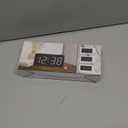 Peakeep Digital Alarm Clock for Bedroom Bedside, Loud Alarm Clock for Heavy Sleepers, Large Big LED Numbers for Seniors, Battery Backup Plug in Electric Clock with USB Charger (Blue)