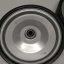 AR-PRO (2-Pack) 10"x2.2" Flat Free Solid Rubber Replacement Tires  10 Inch Solid Wheels for Hand Trucks, Dollies, Utility Carts, and Wheelbarrows with 2.2" Offset and 5/8" Axle Hole