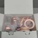 NCVI Electric Breast Pump 8782, Portable Hospital-Grade Double Pump with 4 Modes & 9 Levels, Anti-Backflow, Rechargeable Quiet Breastfeeding Pump for Efficient Comfortable Use at Home, Work or Travel (2200mAh, Pink)