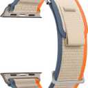 Trail Loop Sport Band - Compatible with Apple Watch Ultra 2/Ultra 49mm,Series 10 46mm 9 8 SE2 7 6 SE 5 4 3 2 1 45mm 44mm 42mm for Men Women,Soft Woven Nylon Strap