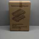 QUYUWU 2-Tier Kitchen Cabinet Pull Out Shelf and Drawer Organizer Slide Out Pantry Storaqe Basket in Multiple Sizes (16" W x 21" D)