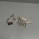10 Pack 2" Chest Hinges - Nickel, Swing Clear, Expandable Cabinet Door Hinges