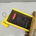 Kingsyard Finch Feeder for Outside Hanging, Metal Mesh Bird Feeders for Thistle/Nyjer Seed, Sliding Mesh & Builtin Perch, Recycled Plastic, Yellow