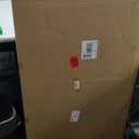 Bathroom Mirror for Wall with Wooden Frame, 36"x24" Rustic Farmhouse Vanity Mirror with Solid Wood Frame, Rectangular Wall-Mounted Mirror for Bathroom, Living Room, or Entryway (Brown)