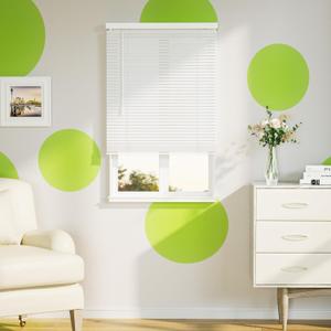 SZXIMU Window Blinds 72" W X 64" H, 1" Cordless Blinds for Indoor Windows, Room Darkening Mini Blind, Horizontal Blinds & Shades White for Home Bedroom Living Room Office Kitchen