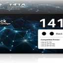 141A Black Toner Cartridge Set 2-Pack High Yield with Chip Replacement for HP 141A W1410A 141X W1410X Black LaserJet Toner Cartridge Work with HP LaserJet M110w MFP M139w M140w Printer (Black, 2 Pack)