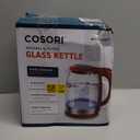 Cosori Electric Kettle, No Plastic Filter & Spout, Tea Kettle & Hot Water Boiler For Coffee & Tea, Water Heater & Teapot, Automatic Shut Off, Borosilicate glass, Red, 1.7L/1500W (1.8 Quarts)