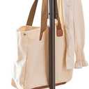 Coat Rack Freestanding,hat and coat rack stand for entryway,Living Room,Bedroom,Metal coat tree with12 Hooks and 3 Legs (Brown)