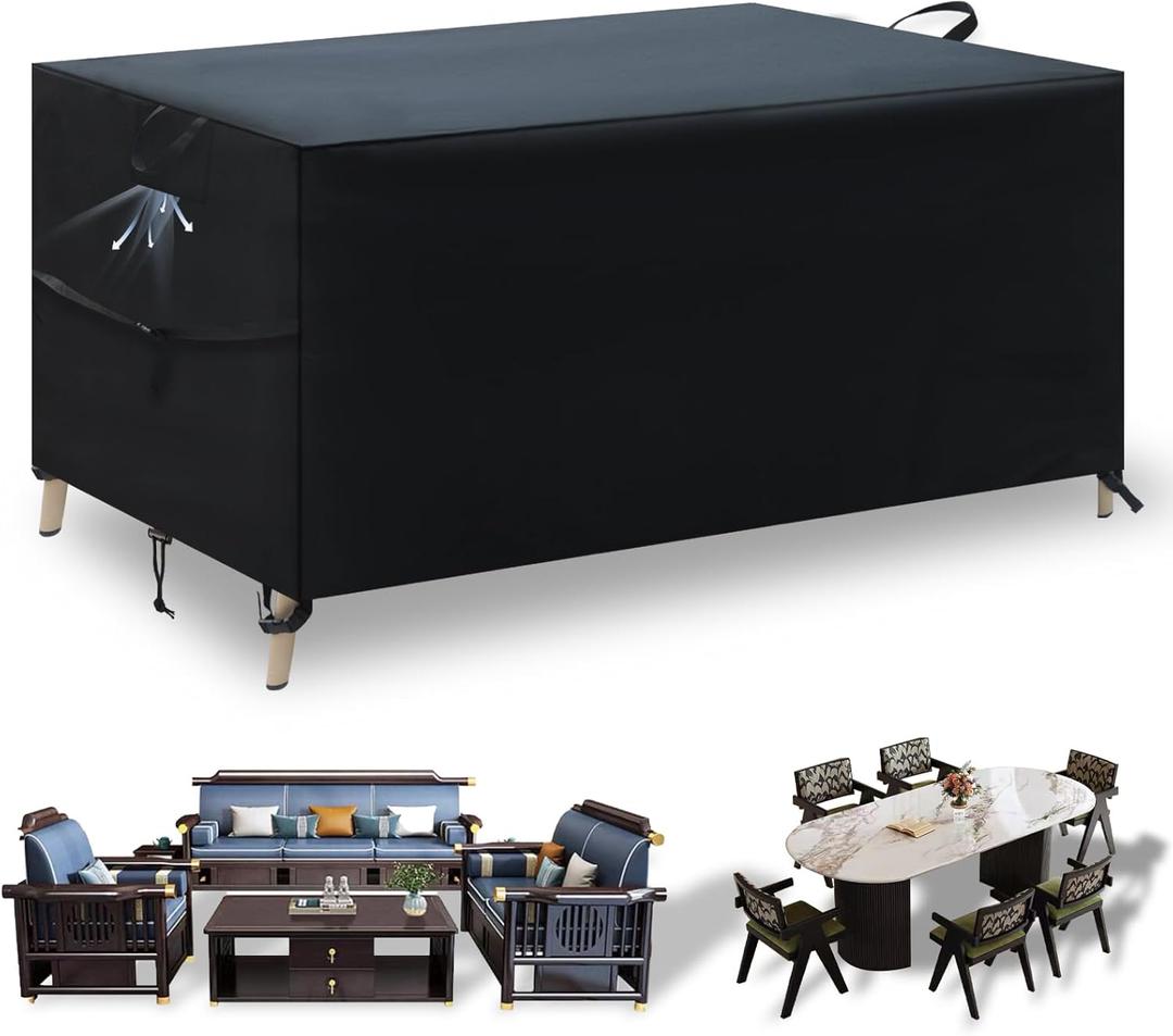 Patio Furniture Covers Waterproof - Heavy-Duty Polyester Outdoor Cover for Sofa, Table, 18012074cm (70.8x47x29in)