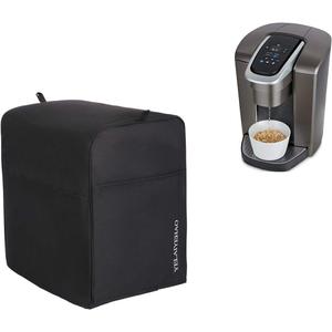 YELAIYEHAO Single Serve Coffee Makers Cover for Keurig Coffee Maker (black, 14"X10"X15")